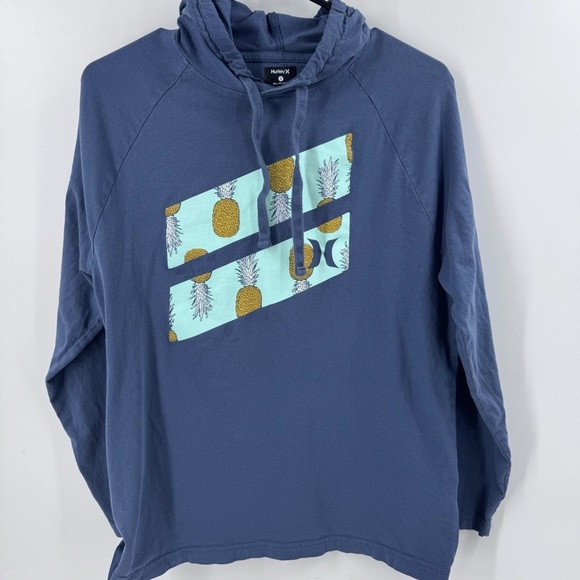 Hurley Graphic Pineapple Print Longsleeve Hoodie - Picture 1 of 6
